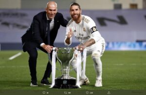 Zinedine Zidane đã giành nhiều chức vô định cùng Real Madric.